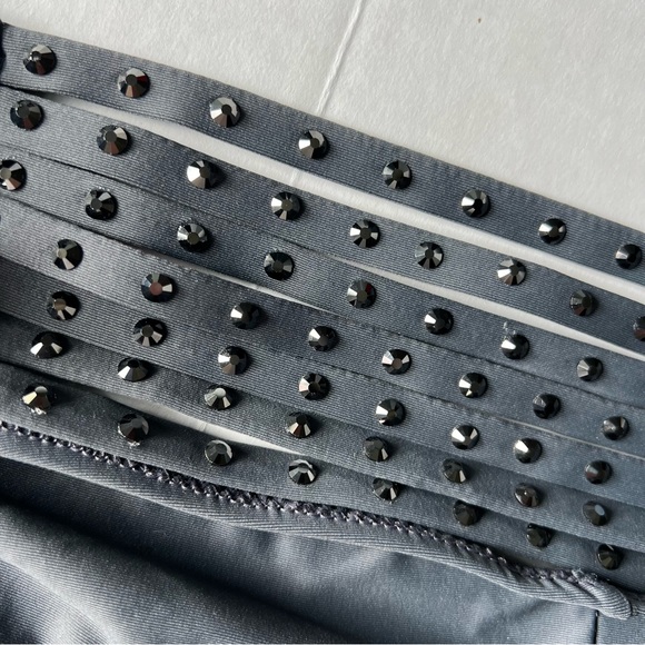 *SOLD C* NWT SKIMS Ruched bikini top Rhinestone strappy bikini bottom small - Picture 14 of 15